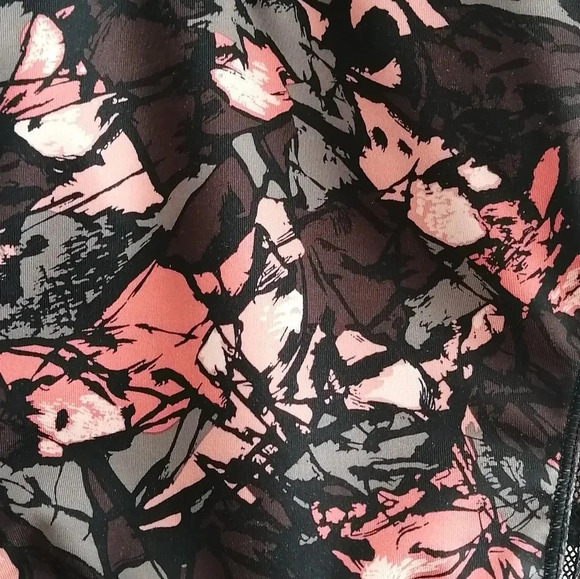 Lululemon Get It Om Longline Sports Bra Mini Paint Storm Red Black 4 - Picture 8 of 14